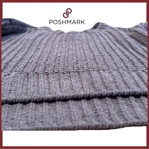 NWOT Candie's Chenille Dusty Mauve Chunky Ribbed Cropped Sweater, Size XS - Picture 4 of 8